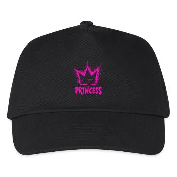 Princesse Crown Splash - Casquette de baseball Enfant - noir - Devant