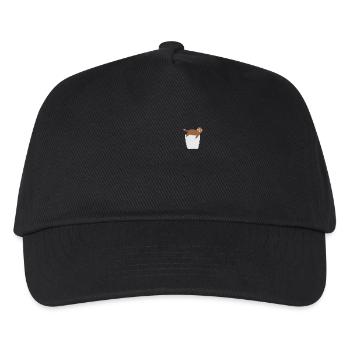 Sloth in breast pocket - Kids’ Baseball Cap - black - Front