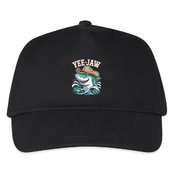 Yee mâchoire drôle cow-boy requin - Casquette de baseball Enfant - noir - Devant