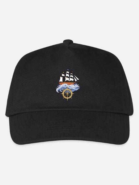 Segelschiff - Kinder Basecap - Schwarz