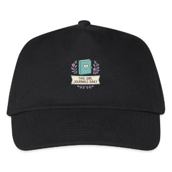 Gratitude Practice Journal Lover Emotional - Kids’ Baseball Cap - black - Front