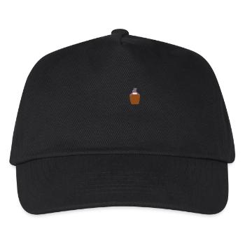 Hippopotamus in breast pocket - Kids’ Baseball Cap - black - Front
