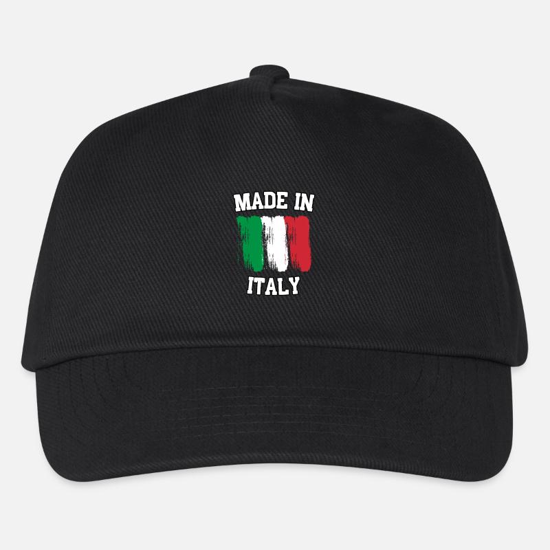 Made in Italy - Kinder Basecap - Schwarz