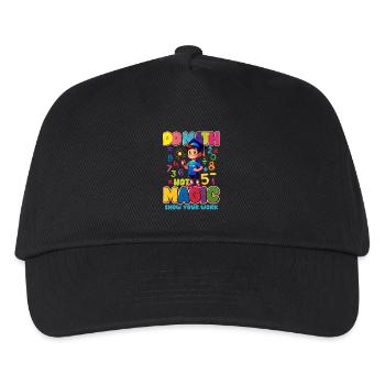 Mathe - Kinder Basecap - Schwarz - Vorne