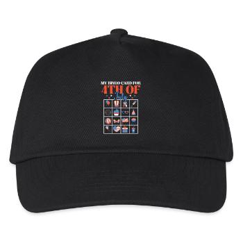 Bingo & USA Design Bingo Player Number Love - Kids’ Baseball Cap - black - Front
