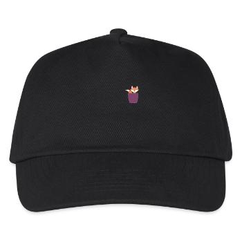 Fox in breast pocket - Kids’ Baseball Cap - black - Front