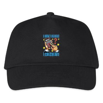 Comptabilité Je ne crois pas que je calcule Tenue de livres - Casquette de baseball Enfant - noir - Devant