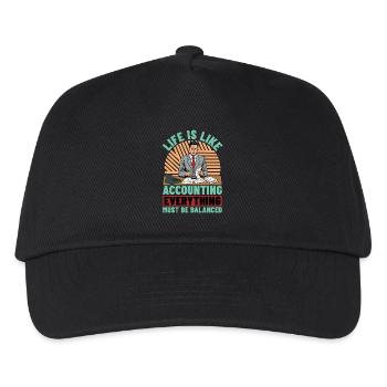 La vie est comme la comptabilité, la comptabilité aime la finance - Casquette de baseball Enfant - noir - Devant