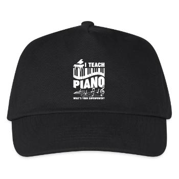 Piano Teacher I Teach Piano - Kids’ Baseball Cap - black - Front