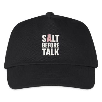 Salt Lover Sodium Dependent Nacl Meme - Kids’ Baseball Cap - black - Front