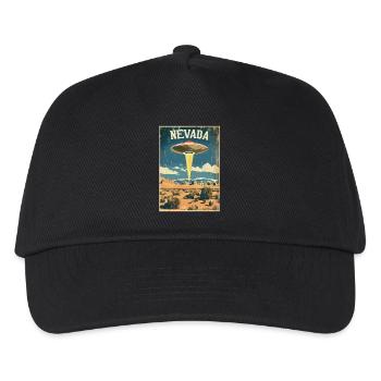 Nevada UFO Landschaft Abenteuer Retro-Inspiration - Kinder Basecap - Schwarz - Vorne