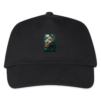 Faultiere Faultier - Kinder Basecap - Schwarz - Vorne