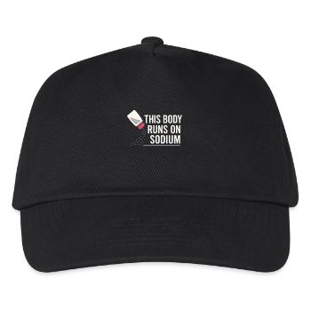 Salt Lover Sodium Dependent Nacl Meme - Kids’ Baseball Cap - black - Front