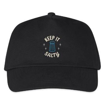 Salt Lover Sodium Dependent Nacl Meme - Kids’ Baseball Cap - black - Front