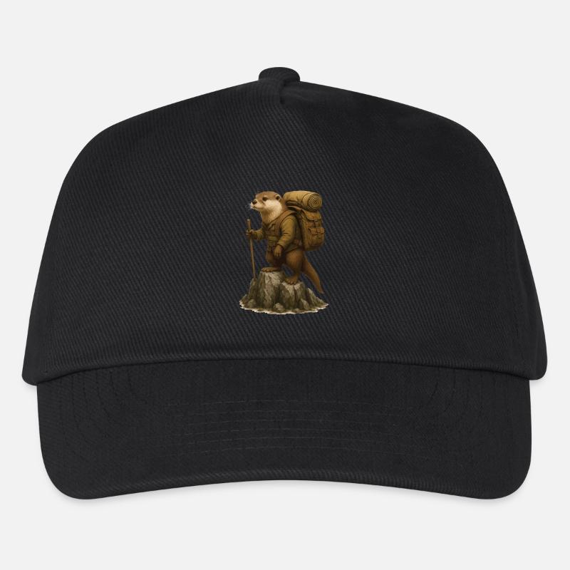 Otter Wandern - Kinder Basecap - Schwarz