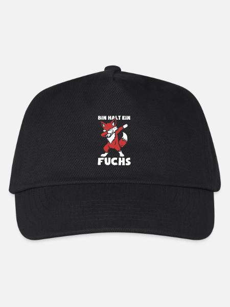 Bin halt ein Fuchs - schlau und clever - dabbing - Kinder Basecap - Schwarz