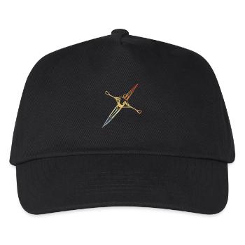 Rudder Sketch Vintage Look - Kids’ Baseball Cap - black - Front
