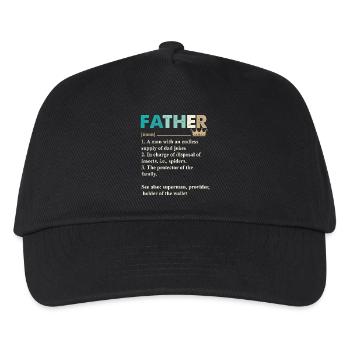 Dad Father Father's Day - Kids’ Baseball Cap - black - Front