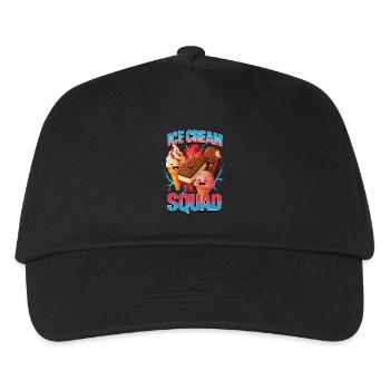 Eiscreme Eis - Kinder Basecap - Schwarz - Vorne