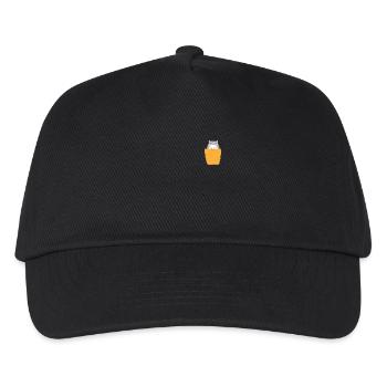 Hamster in breast pocket - Kids’ Baseball Cap - black - Front