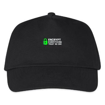 Cybersecurity Info Sec White Hat Hacker Ethical - Kinder Basecap - Schwarz - Vorne