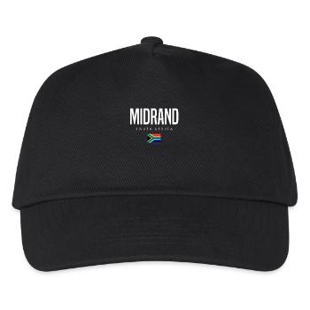 Midrand Südafrika - Kinder Basecap - Schwarz - Vorne