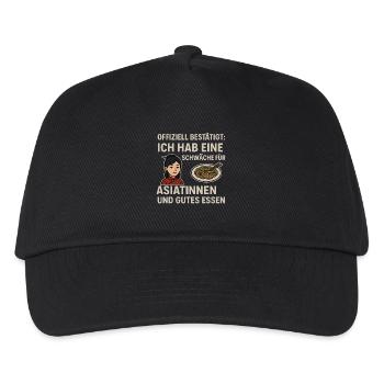 Asian women and good food - Kids’ Baseball Cap - black - Front