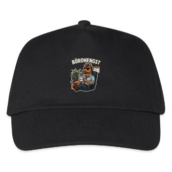 Office Stallion – Funny Office Shirt - Kids’ Baseball Cap - black - Front