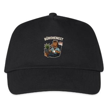 Office Stallion – Funny Office Shirt - Kids’ Baseball Cap - black - Front