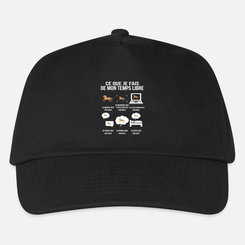 Ce que je fais de mon temps libre T-shirt drôle - Casquette de baseball Enfant - noir