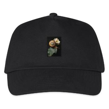 Schnecken Schnecke - Kinder Basecap - Schwarz - Vorne