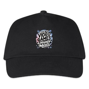 Gamer & Fast Food – It Doesn't Get Better - Kids’ Baseball Cap - black - Front