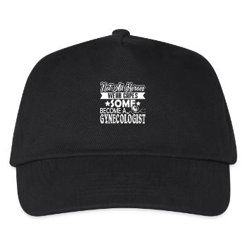 Gynecologist Hero Wear Cape - Kids’ Baseball Cap - black - Front