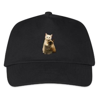 British Shorthair Siamese Fold - Kids’ Baseball Cap - black - Front