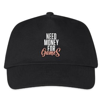 Besoin d’argent pour les jeux - Casquette de baseball Enfant - noir - Devant