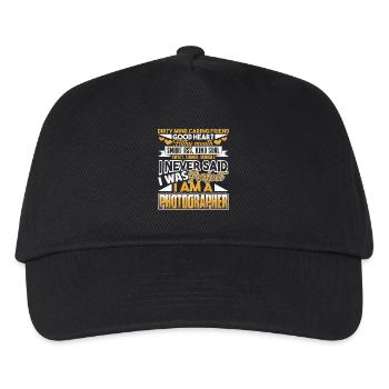 Photographer I Am A Photographer - Kids’ Baseball Cap - black - Front