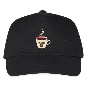 CAFÉ AU DIABLE AVEC VOUS - Casquette de baseball Enfant - noir - Devant