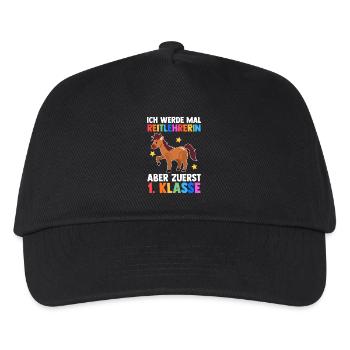 Riding Horses First grade School enrollment Schoolchild - Kids’ Baseball Cap - black - Front