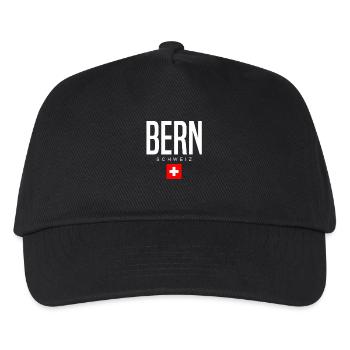 Berne, Suisse - Casquette de baseball Enfant - noir - Devant