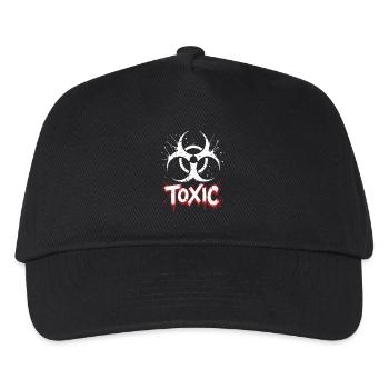 Biohazard Symbol Toxic Grunge Style - Kids’ Baseball Cap - black - Front
