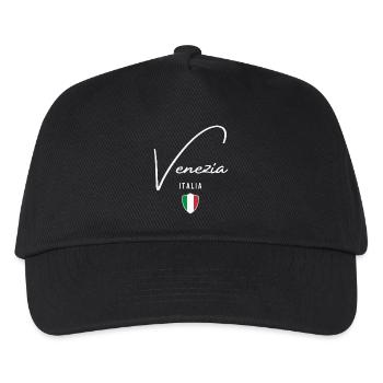 Ich liebe Venedig, Souvenir-Venedig - Kinder Basecap - Schwarz - Vorne