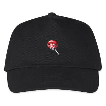 Kissing Mouth Lollipop Candy - Kids’ Baseball Cap - black - Front
