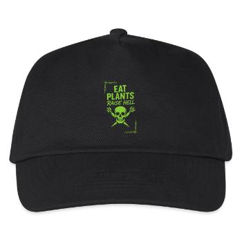 Vegan Punk Rebell Vegan Vegan Anarchist Vegan - Kinder Basecap - Schwarz - Vorne