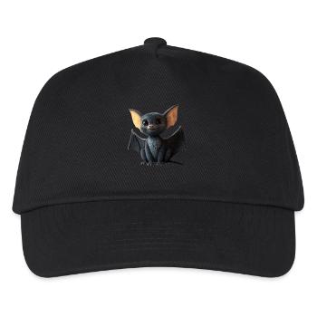 Fledermaus Flughund Vampir Bat Süße Fledemäuse - Kinder Basecap - Schwarz - Vorne