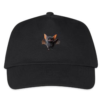 Fledermaus Flughund Vampir Bat Süße Fledemäuse - Kinder Basecap - Schwarz - Vorne