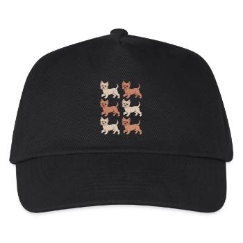 Yorkshire Terrier Diversité Amour - Casquette de baseball Enfant - noir - Devant