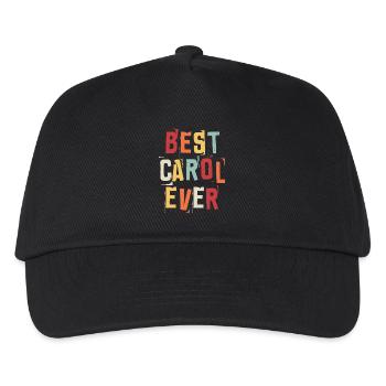 Meilleur Carol Jamais Rétro Prénom Texte Disant - Casquette de baseball Enfant - noir - Devant