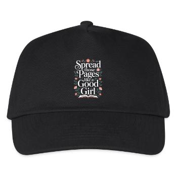 Spread these pages like a good girl - - Kids’ Baseball Cap - black - Front