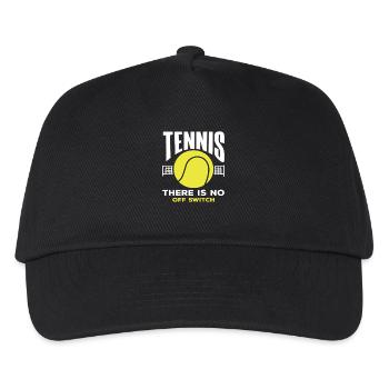 Tennis Player No Off Switch - Kids’ Baseball Cap - black - Front