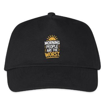 Morning People Are The Worst - Kids’ Baseball Cap - black - Front
